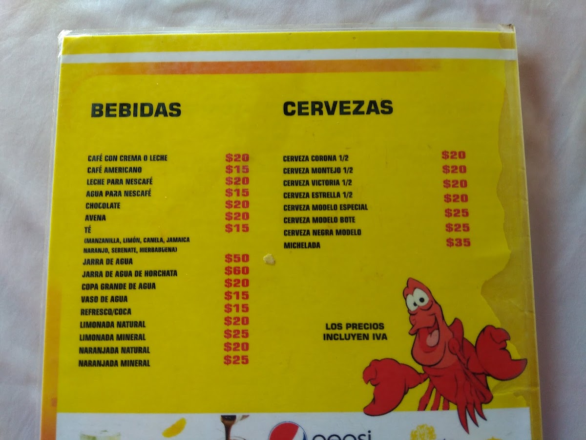 La Palapa de Mamá Menu - Image 5